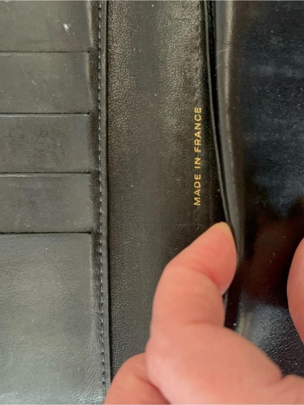 CHANEL Vintage Black Caviar Timeless CC Long Bifold Wallet with Card
